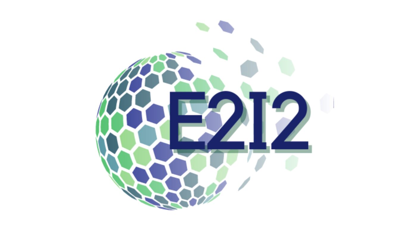 A ball with the letters e 2 i 2 in it